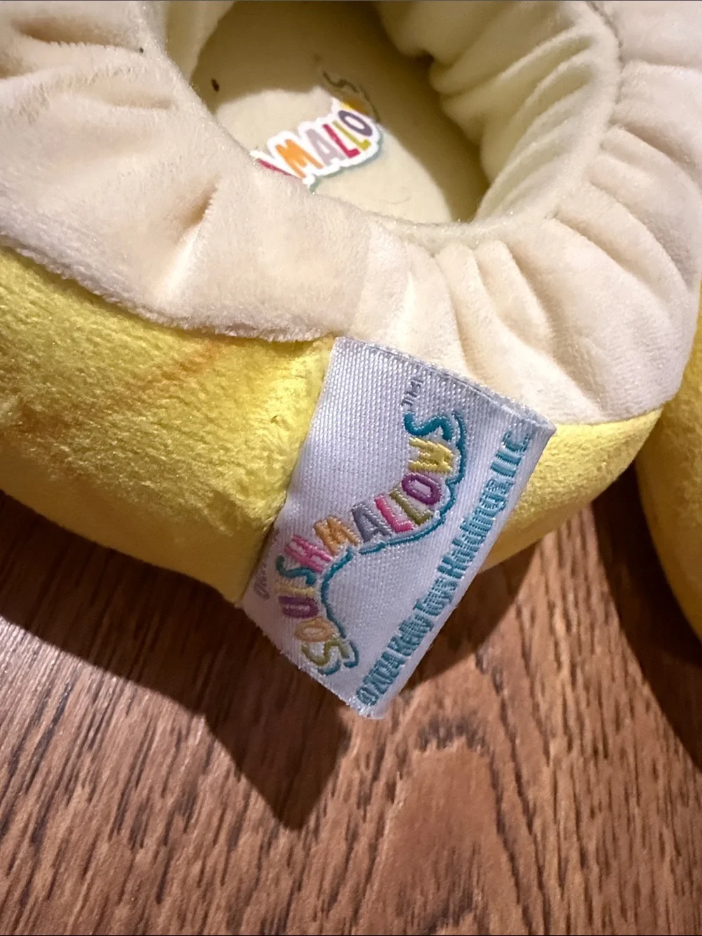 Squishmallows Yellow Pineapple Plush Slip-On Kids Shoes